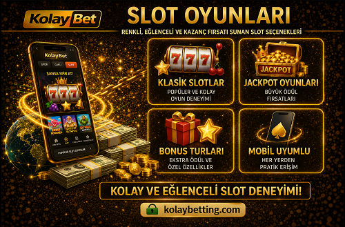 Kolaybet slot oyunu, sağlayıcı filtreleri, slot kategorileri, oyun arama alanı ve turnuva kampanyaları.